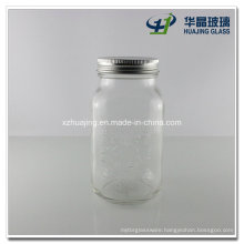 700ml 24oz Square Storage Mason Glass Jar